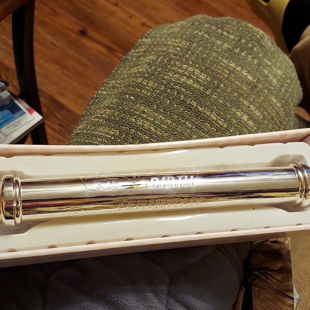 Silver Plated Birth Certificate Holder